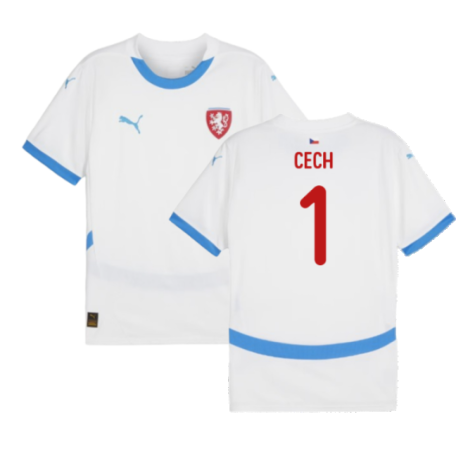 Czech Republic Petr Cech 1 Away Soccer Jersey Euro 2024