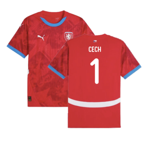 Czech Republic Petr Cech 1 Home Soccer Jersey Euro 2024
