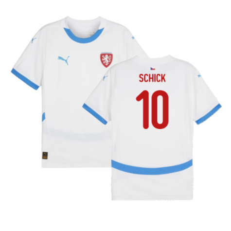 Czech Republic Patrik Schick 10 Away Soccer Jersey Euro 2024