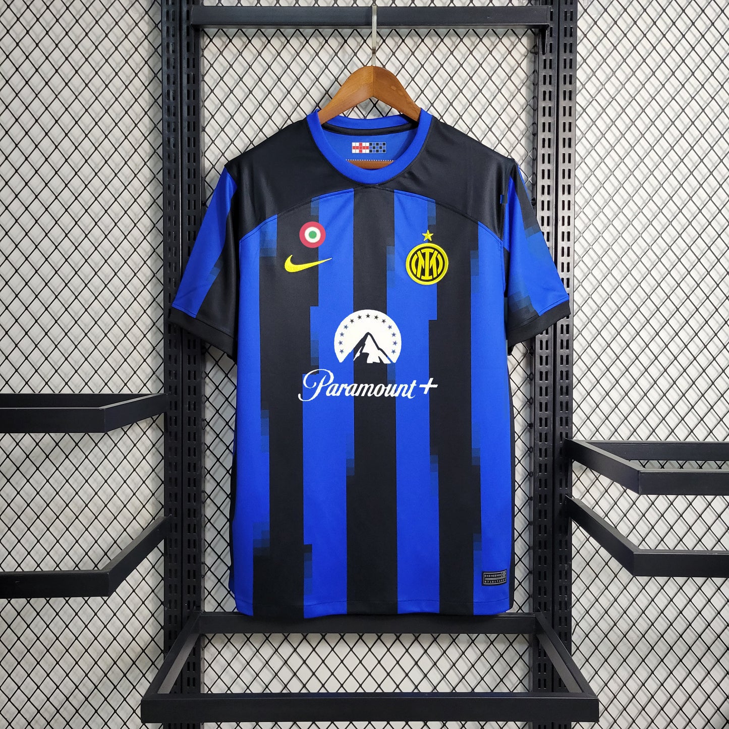 Inter Milan Lautaro Martinez 10 Home Soccer Jersey 2023/24 ( With Sponsor )