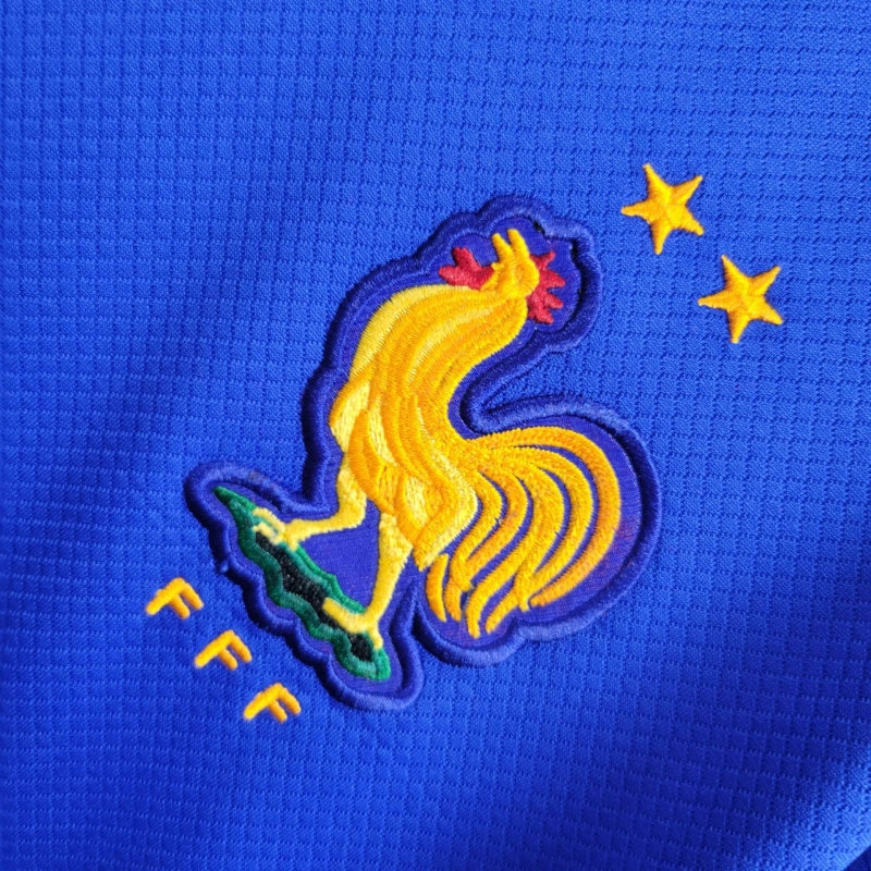 Women's France Kylian Mbappé 10 Home Soccer Jersey Euro 2024