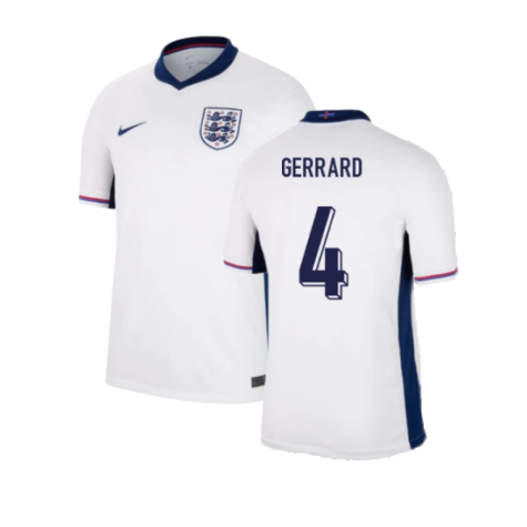 England Steven Gerrard 4 Home Soccer Jersey Euro 2024