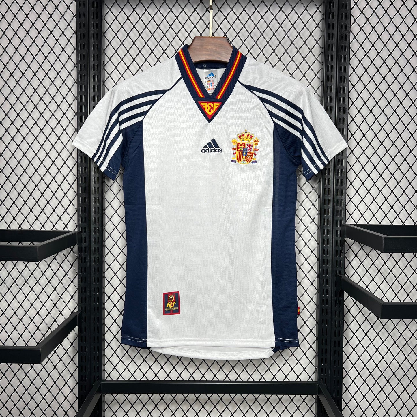 Spain Retro Away Soccer Jersey World Cup 1998