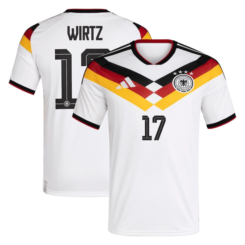 Germany Florian Wirtz 17 Home Soccer Jersey World Cup 2026