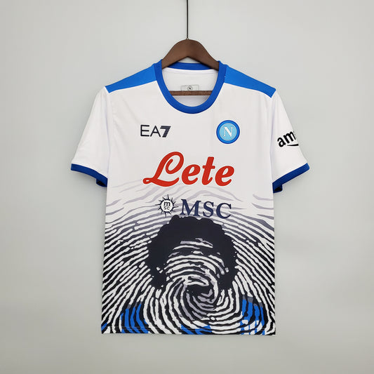 Napoli Maradona Special Edition Soccer Jersey - White ( Customized Your Name )