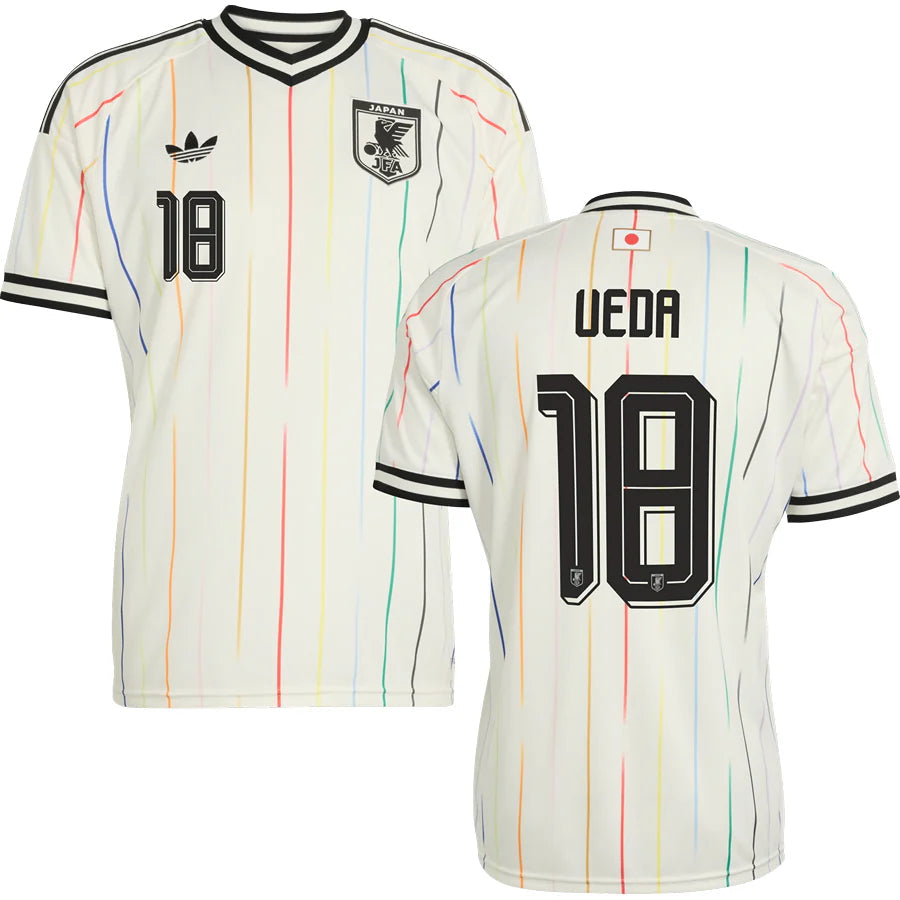 Japan Ayase Ueda 18 Away Soccer Jersey World Cup 2026