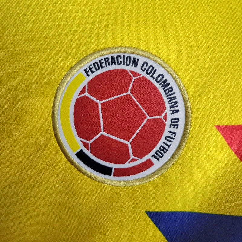 Colombia Retro Home Soccer Jersey World Cup 1990