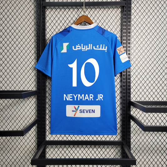 Al-Hilal Saudi Neymar Jr 10 Kids Home Soccer Jersey 2023/24