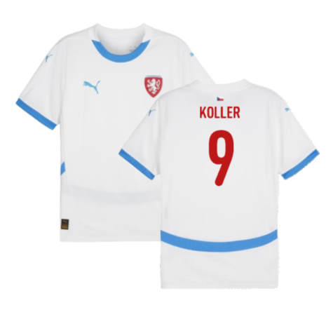 Czech Republic Jan Koller 9 Away Soccer Jersey Euro 2024