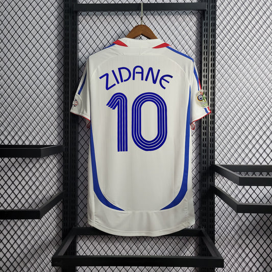 France Zinedine Zidane 10 Home Retro Soccer Jersey World Cup 2006