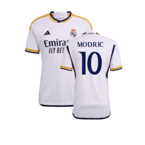 Real Madrid Luka Modric 10 Home Soccer Jersey 2023/24