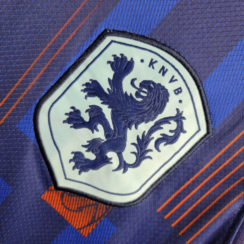 Netherlands Away Soccer Jersey UEFA Euro 2024 - Blue