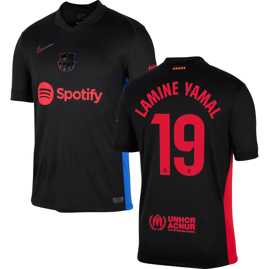 FC Barcelona Lamine Yamal 19 Away Soccer Jersey 2024/25