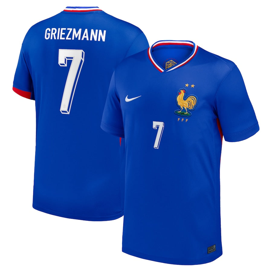 France Antoine Griezmann 7 Home Soccer Jersey Euro 2024