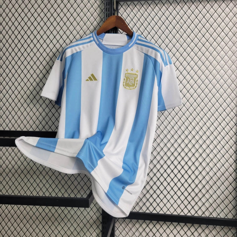 Argentina Rodrigo De Paul 7 Home Soccer Jersey 2024/25