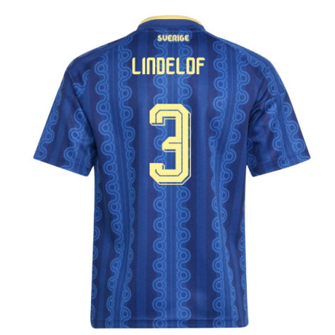 Sweden Victor Lindelof 3 Away Soccer Jersey World Cup 2026
