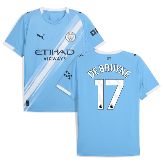 Manchester City Kevin De Bruyne 17 Home Soccer Jersey 2025-2026