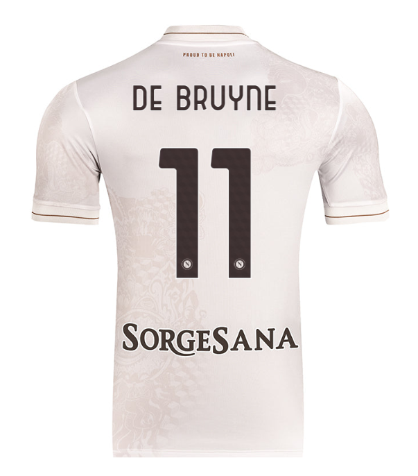 Naples Kevin De Bruyne 11 Away Soccer Jersey 2025-2026
