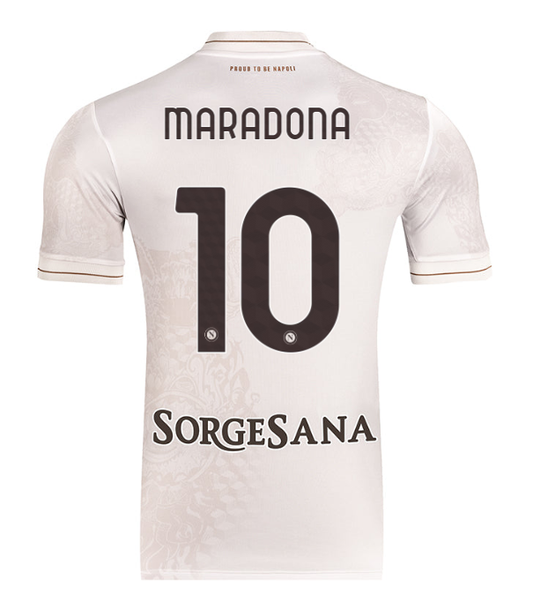 Naples Diego Maradona 10 Away Soccer Jersey 2025-2026