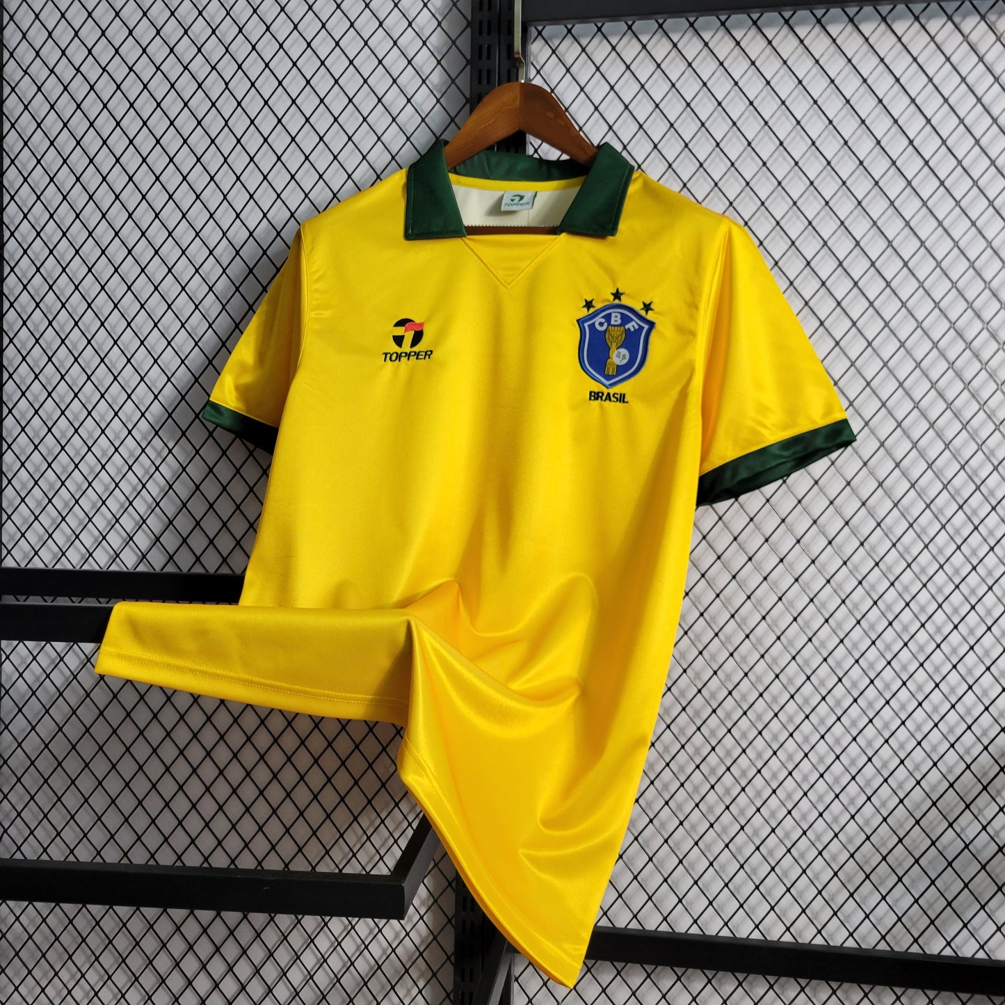 Brazil Retro Home Soccer Jersey 1988-1990