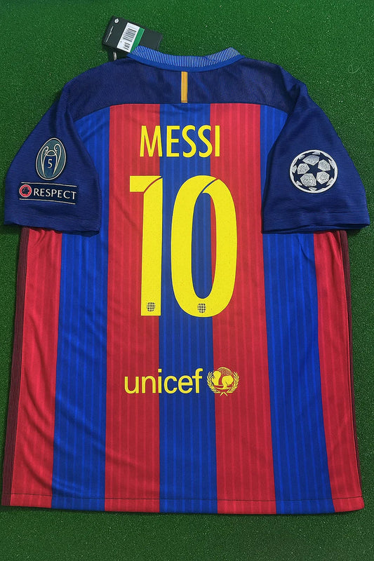 FC Barcelona Lionel Messi 10 Home Retro Soccer Jersey 2016-2017