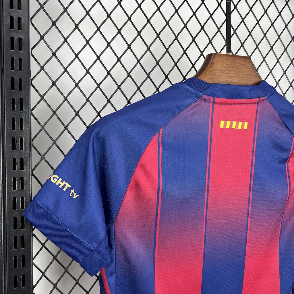 FC Barcelona Pedri 8 Kids Home Soccer Jersey 2025-2026