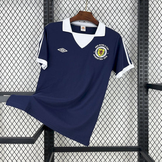 Scotland Retro Home Soccer Jersey World Cup 1978