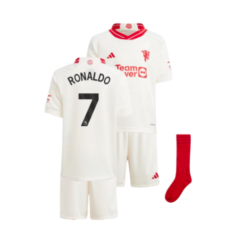 Manchester United Cristiano Ronaldo 7 Third Kids Soccer Jersey 2023/24