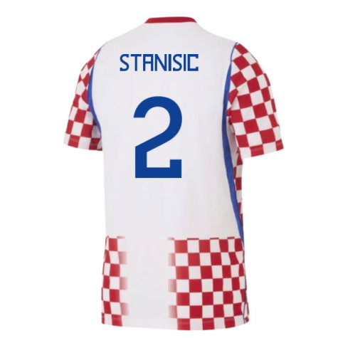 Croatia Josip Stanisic 2 Home Soccer Jersey World Cup 2026