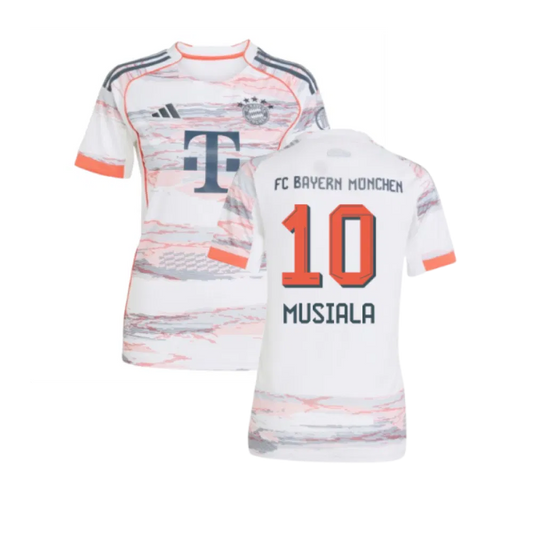Bayern Munich Jamal Musiala 10 Women's Away Soccer Jersey 2025-2026