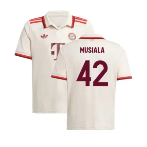 Kids & Junior Bayern Munich Jamal Musiala 42 Third Soccer Jersey Mini Kit 2024/25