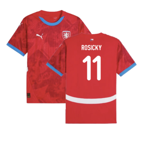 Czech Republic Tomas Rosicky 11 Home Soccer Jersey Euro 2024