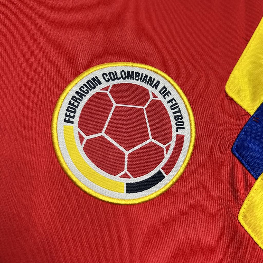 Colombia Retro Away Soccer Jersey World Cup 1990