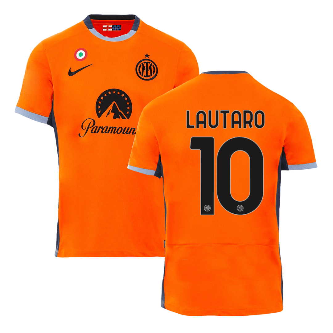 Inter Milan Lautaro Martinez 10 Third Soccer Jersey 2023/24