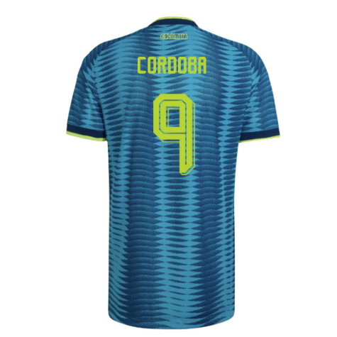 Colombia Jhon Córdoba 9 Away Soccer Jersey World Cup 2026
