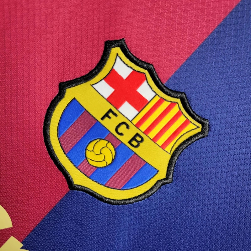 FC Barcelona Pedri 8 Long Sleeve Home Soccer Jersey 2024/25