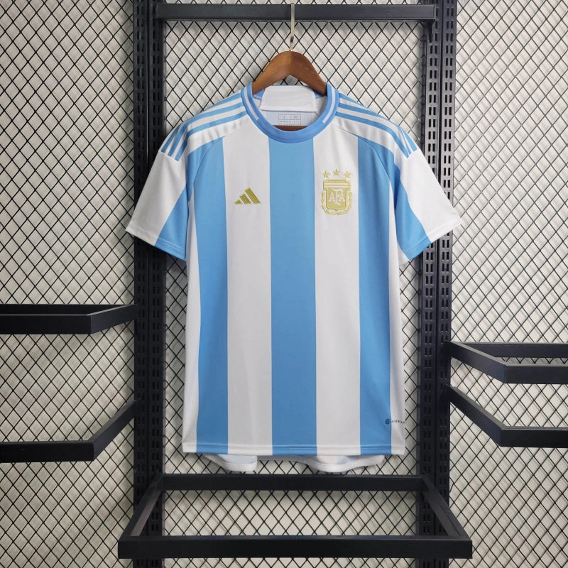 Argentina Enzo Fernandez 24 Home Soccer Jersey 2024/25
