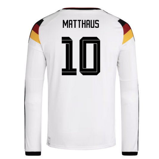 Germany Lothar Matthäus 10 Long Sleeve Home Soccer Jersey World Cup 2026