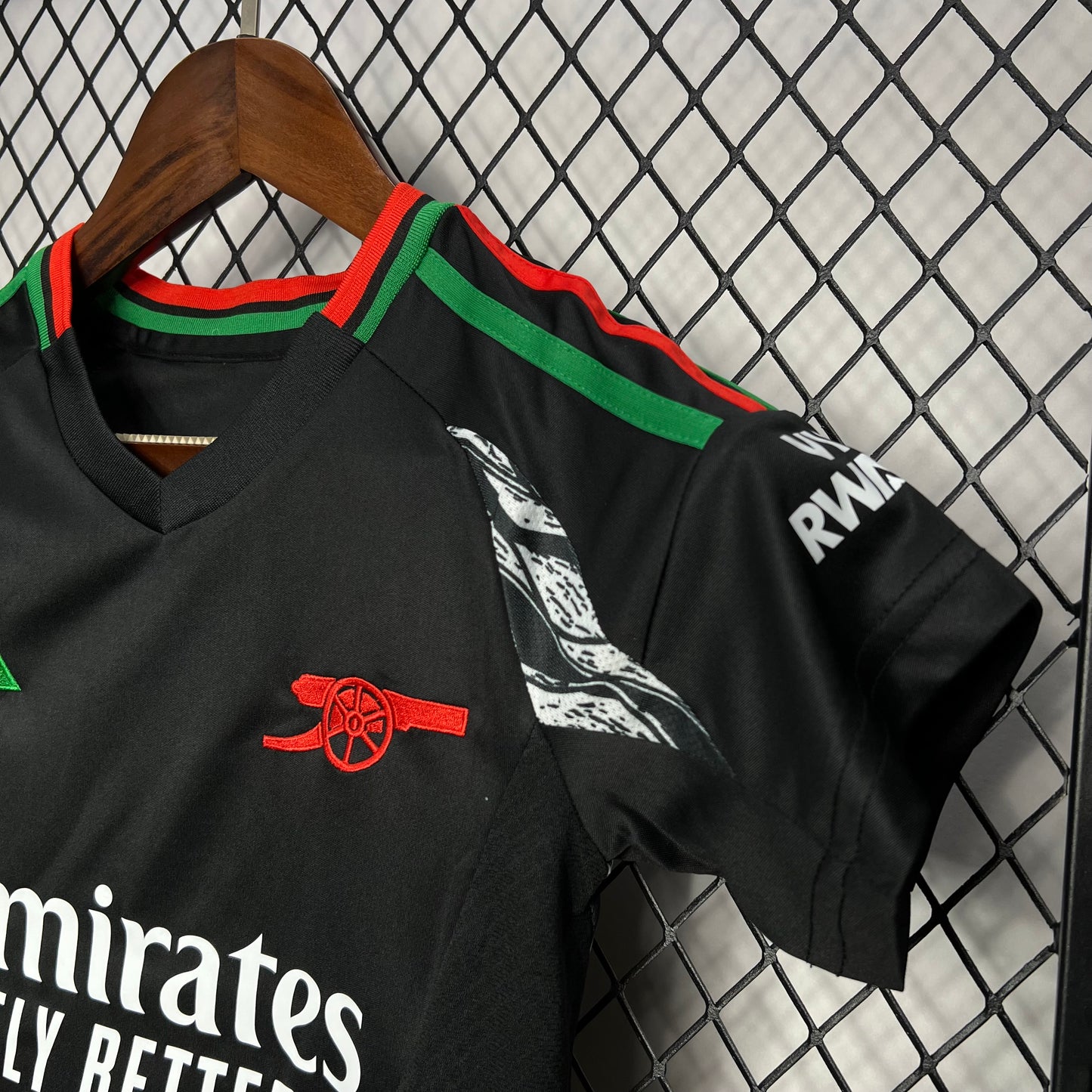 Arsenal Declan Rice 41 Kids Away Soccer Jersey 2024/25