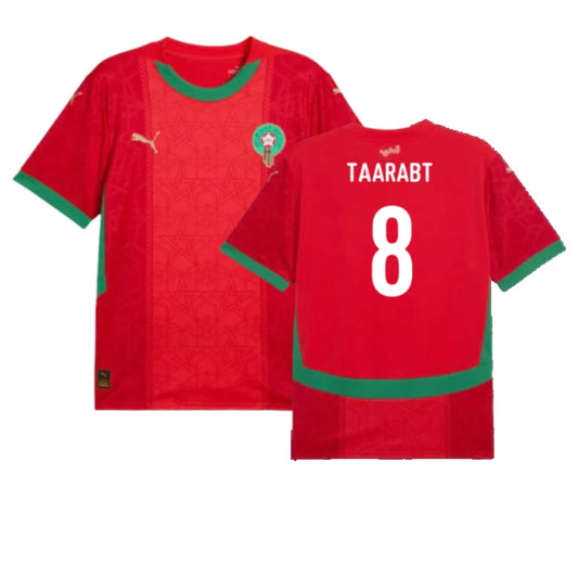 Morocco Adel Taarabt 8 Home Soccer Jersey 2024/25