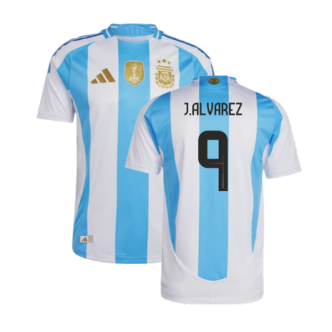 Argentina Julián Álvarez 9 Home Soccer Jersey 2024/25