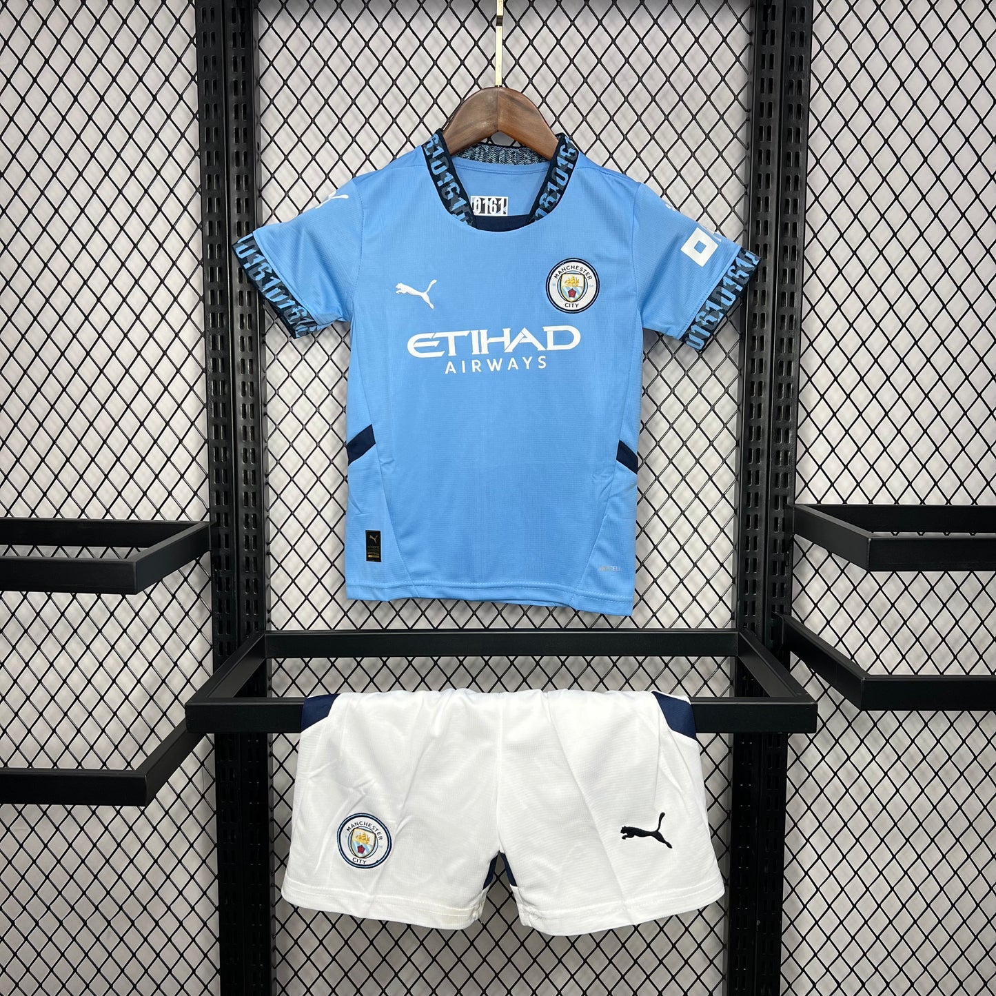 Man City Kevin De Bruyne 17 Kids Home Soccer Jersey 2024/25