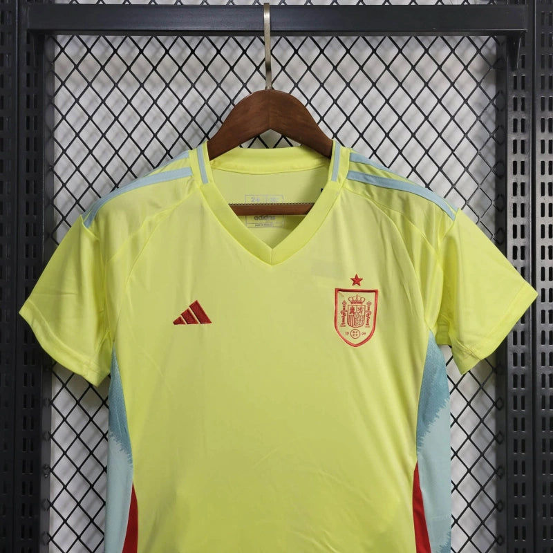 Spain Pedri 21 Kids Away Soccer Jersey Euro 2024