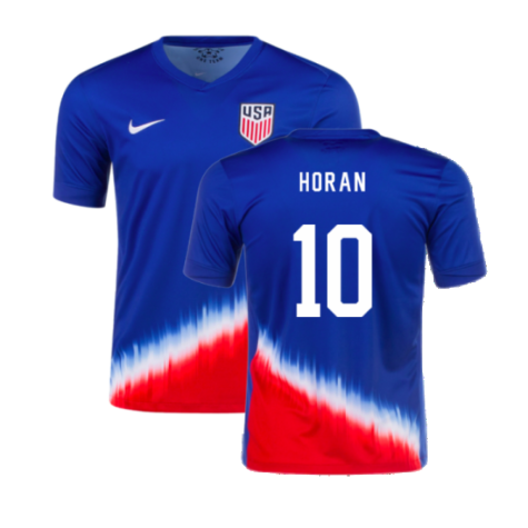 USA Lindsey Horan 10 Away Soccer Jersey 2024/25