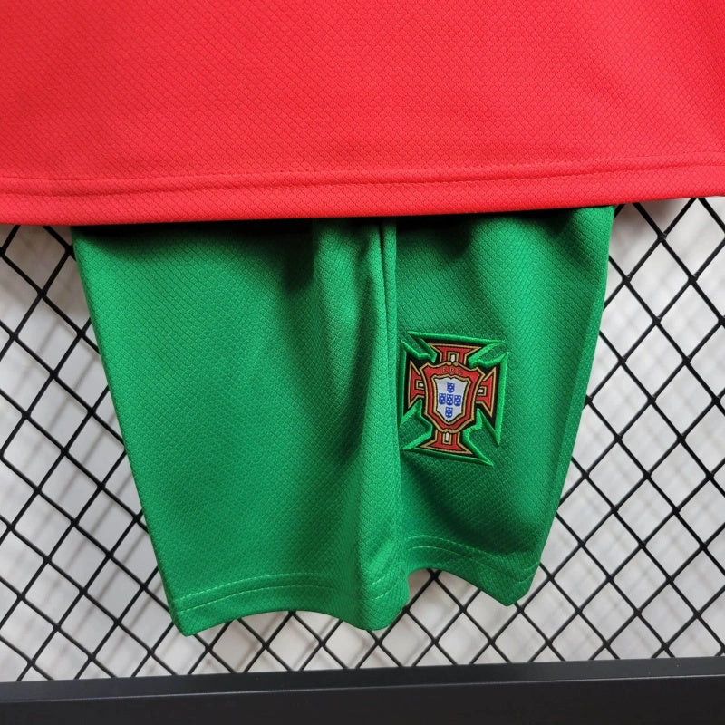 Portugal João Palhinha 6 Kids Home Soccer Jersey Euro 2024