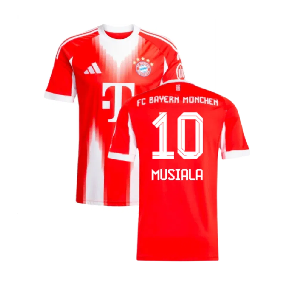 Bayern Munich Jamal Musiala 10 Home Soccer Jersey 2025-2026