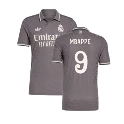 Real Madrid Kylian Mbappé 9 Third Soccer Jersey 2024/25