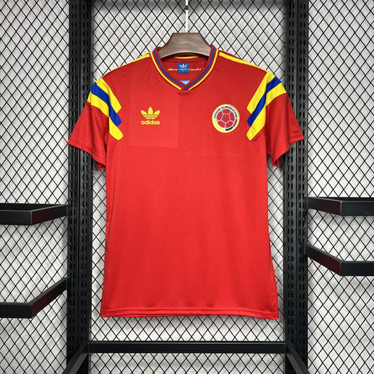 Colombia Retro Away Soccer Jersey World Cup 1990