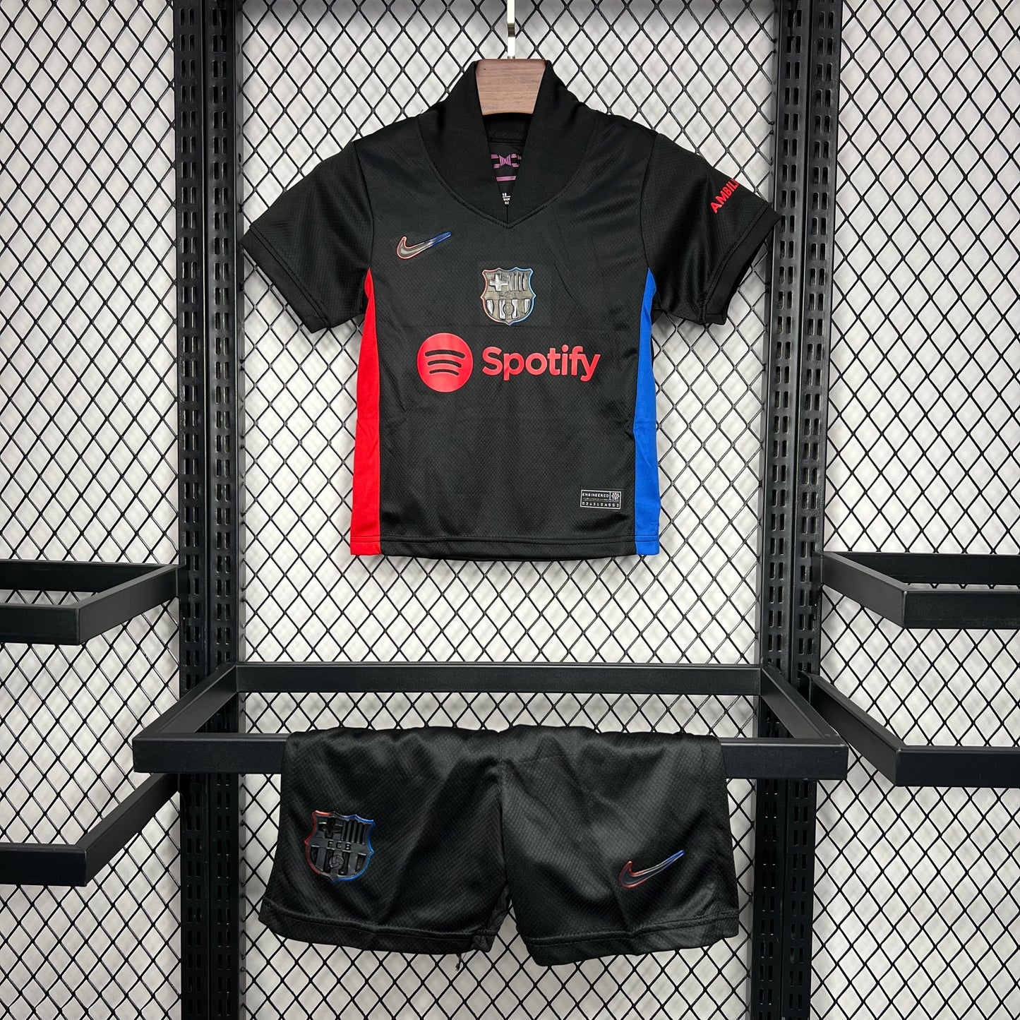 FC Barcelona Raphinha 11 Away Soccer Jersey Kids Kit 2024-2025