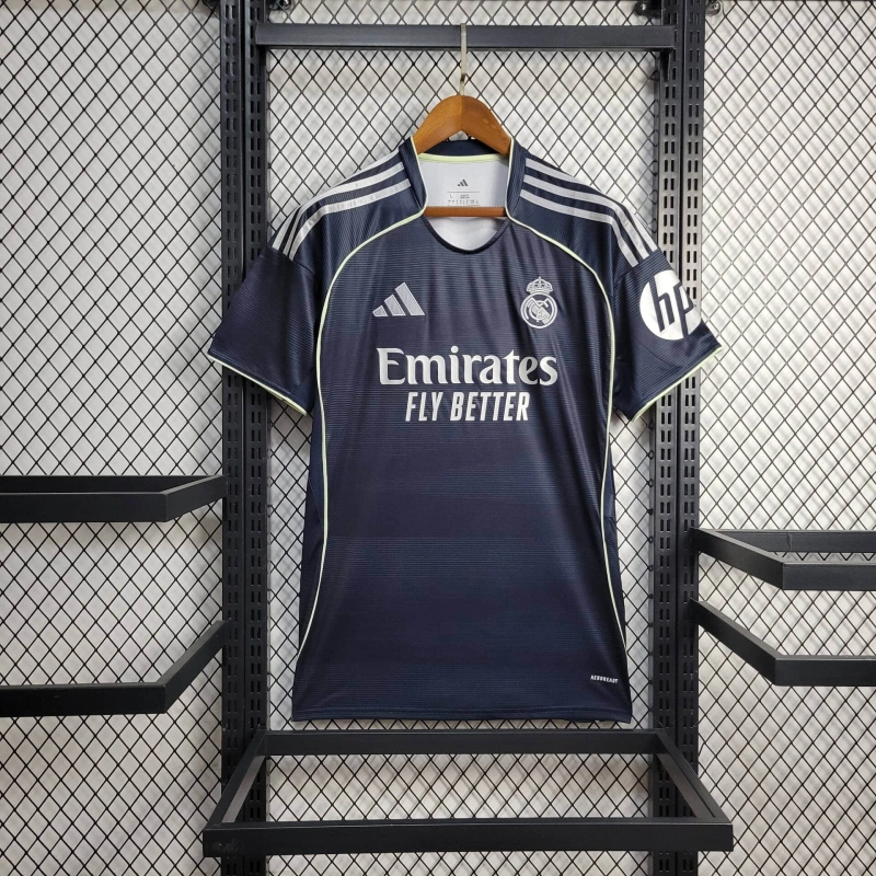 Real Madrid Federico Valverde 8 Away Soccer Jersey 2025-2026